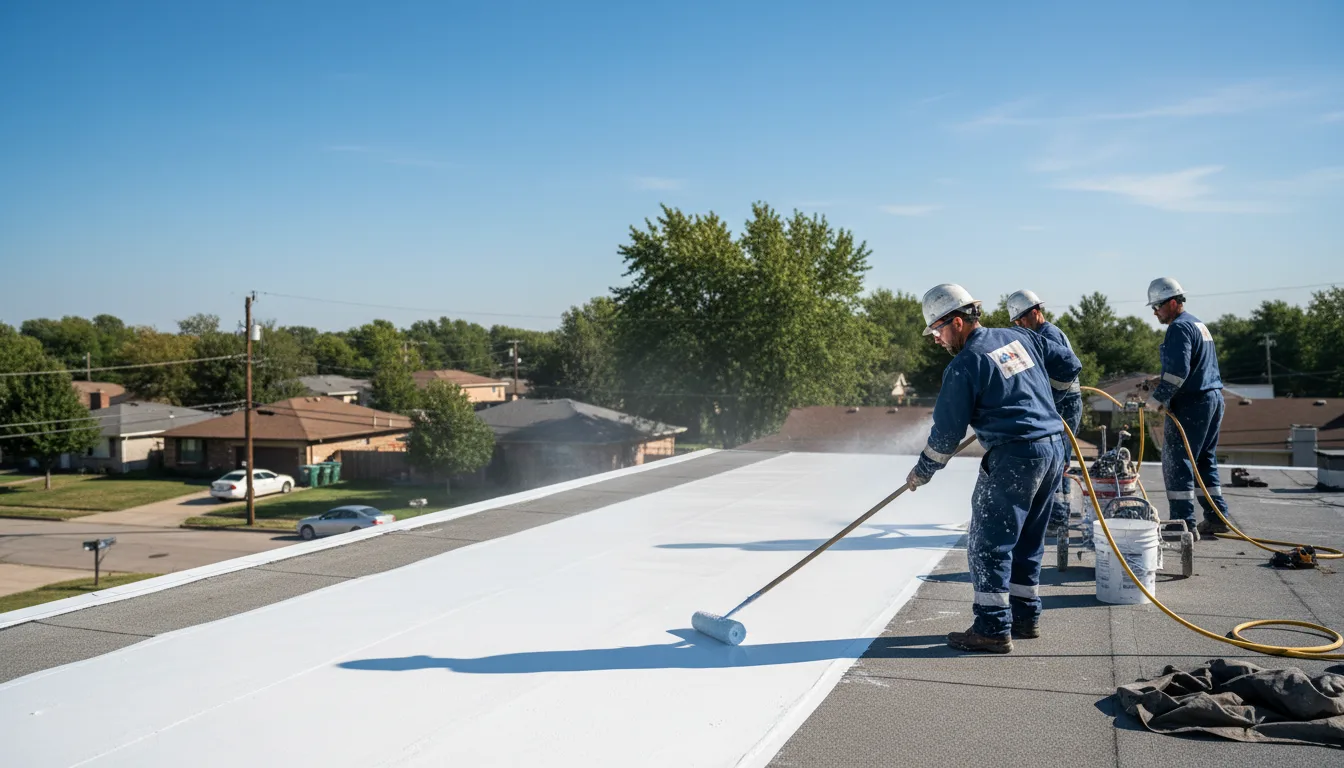 Commercial roof coating in Ovid, MI near me